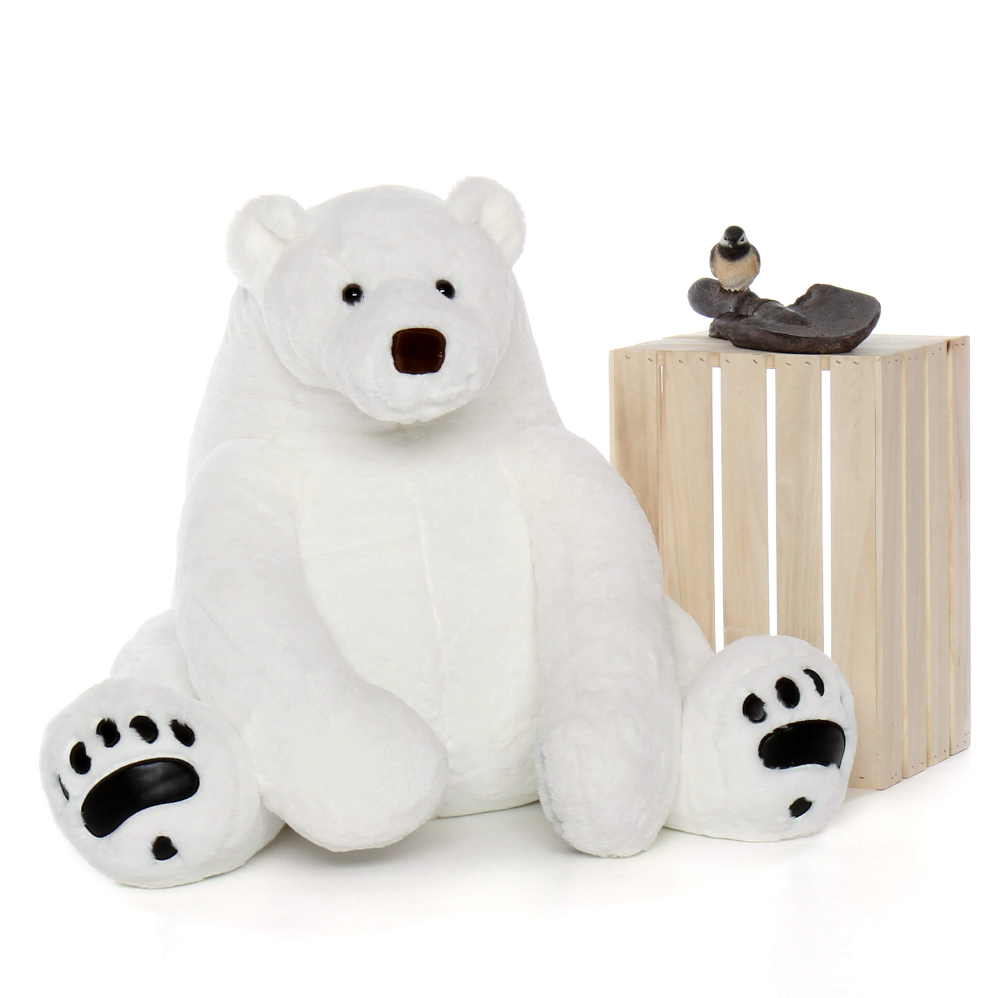 personalised polar bear teddy