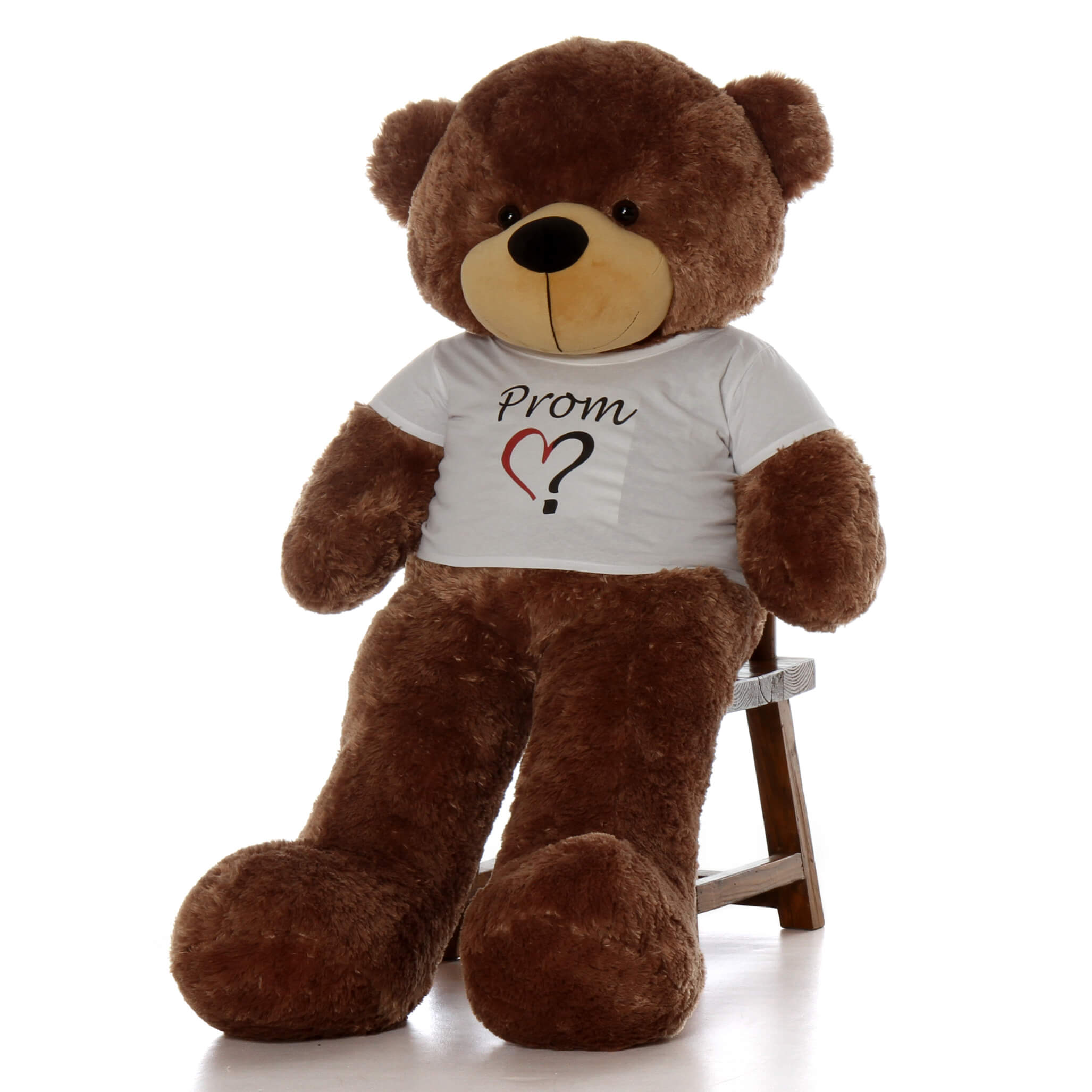 Life Size 5ft Ask A Date To Prom Teddy Bear Sunny Cuddles Mocha Fur Giant Teddy 