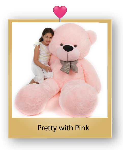 Huge 2 6 Ft Sizes Pink Teddy Bear Lady Cuddles