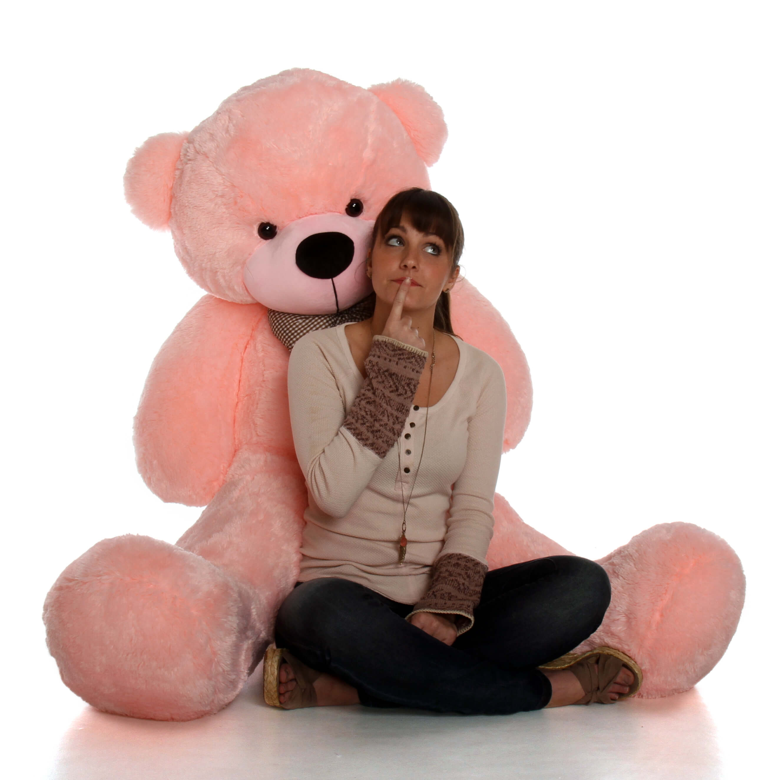 Lady Cuddles 60 Pink Huge Stuffed Teddy Bear Giant