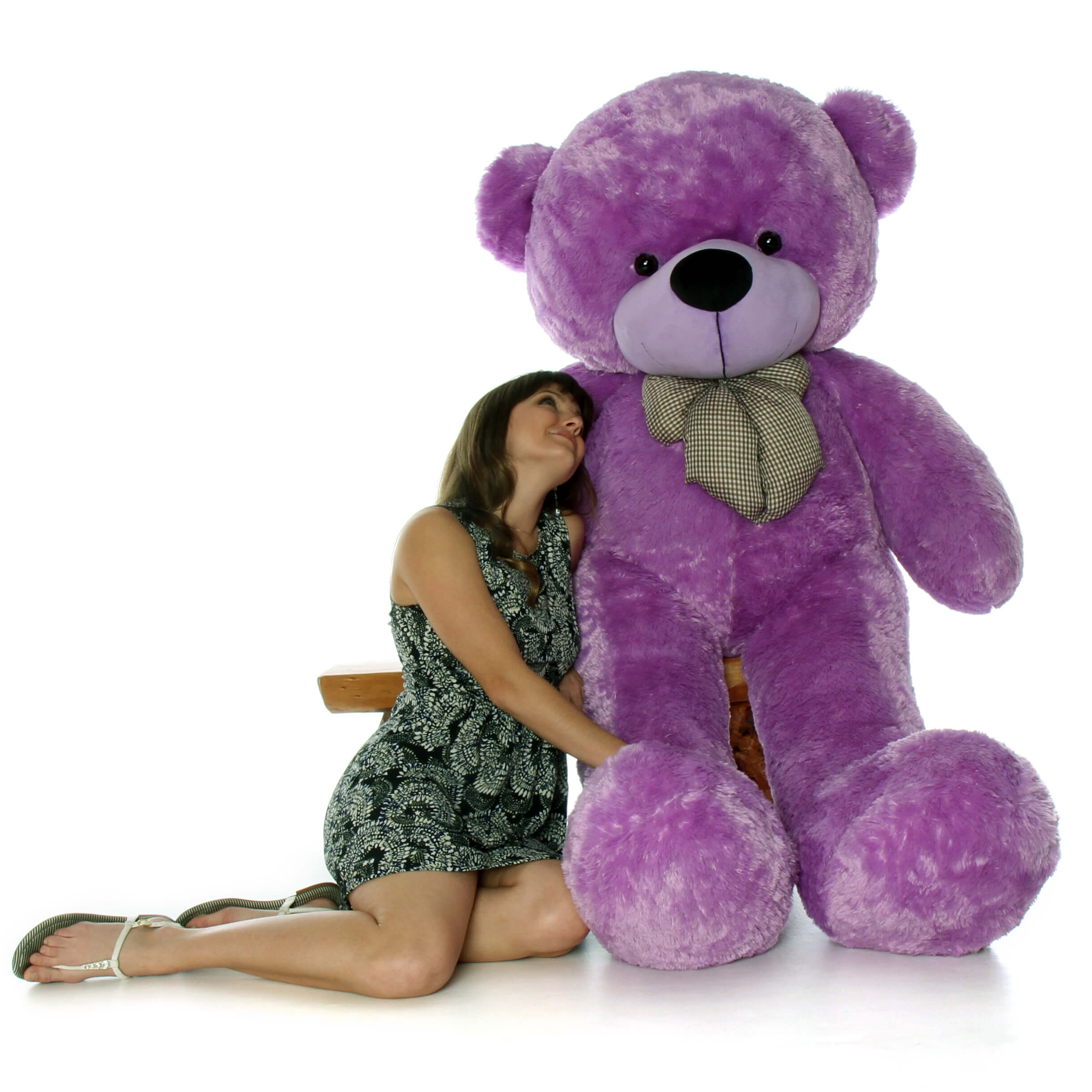 black life size teddy bear