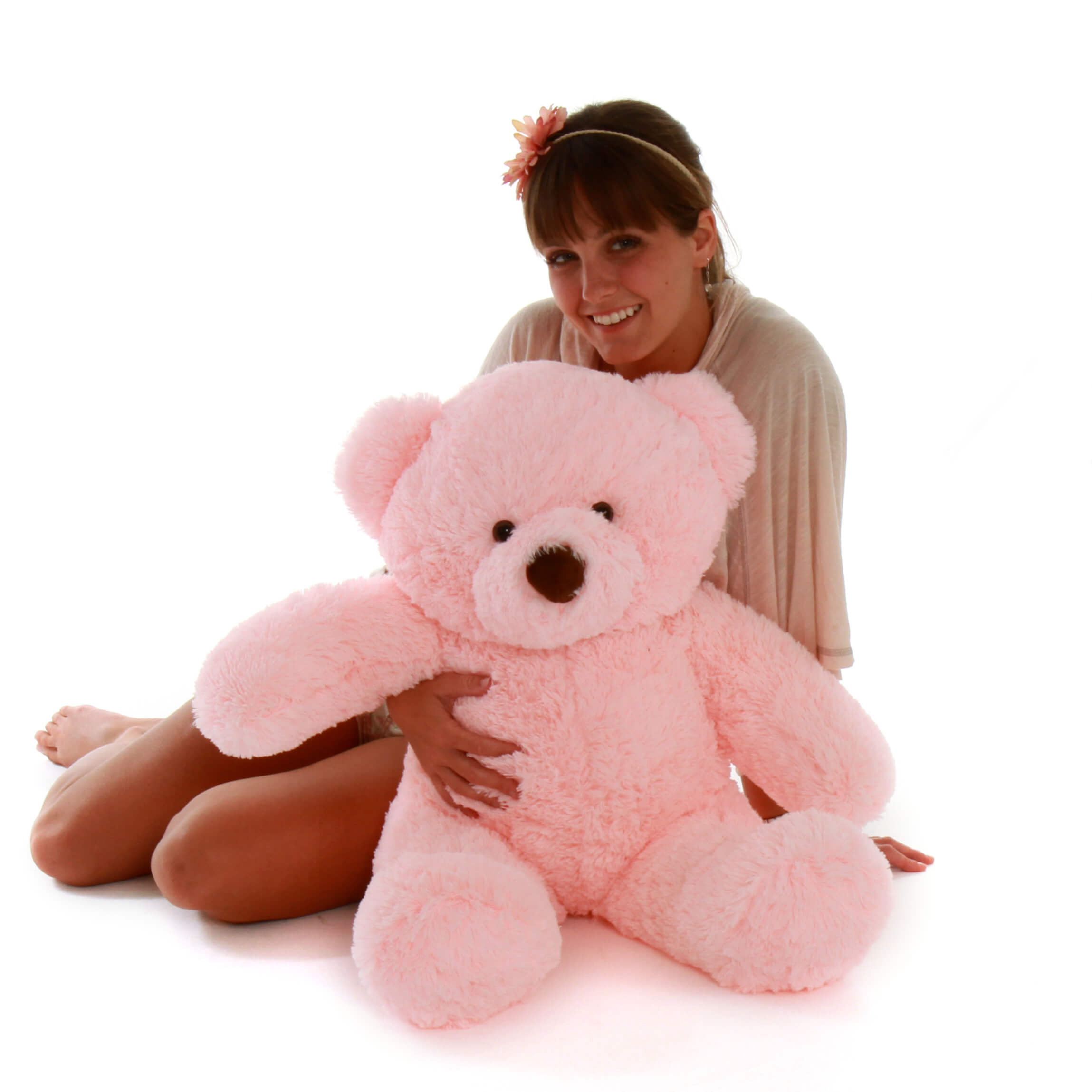 Gigi Chubs 30 Pink Fluffy Big Stuffed Teddy Bear