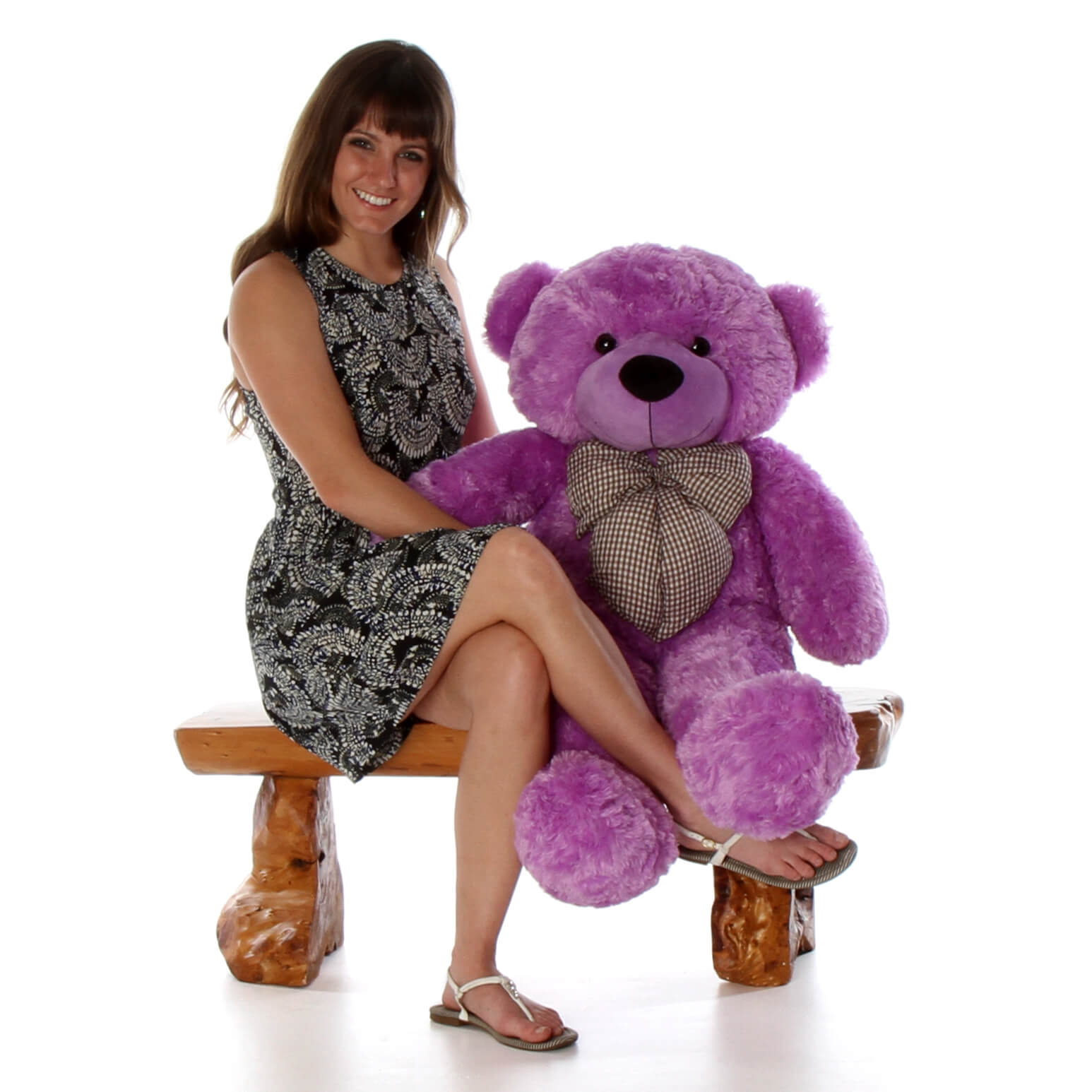 giant teddy bear purple