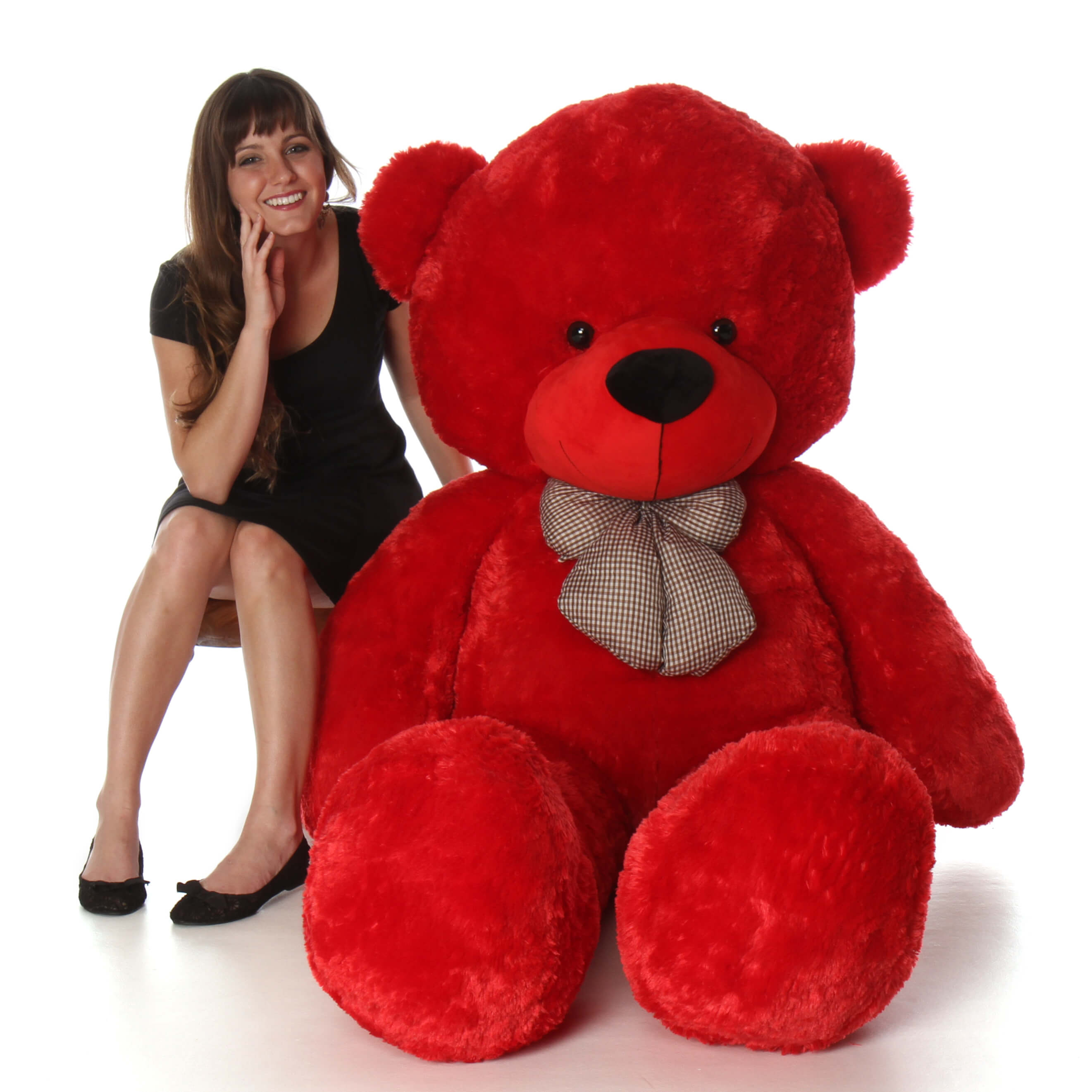 red bear stuffed animal